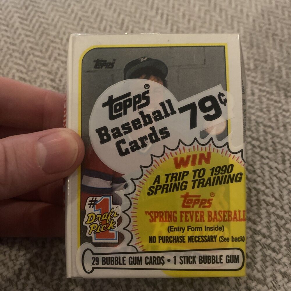 1989 Topps Major League Baseball Wax Packs Brand New Factory Sealed (29 Cards)